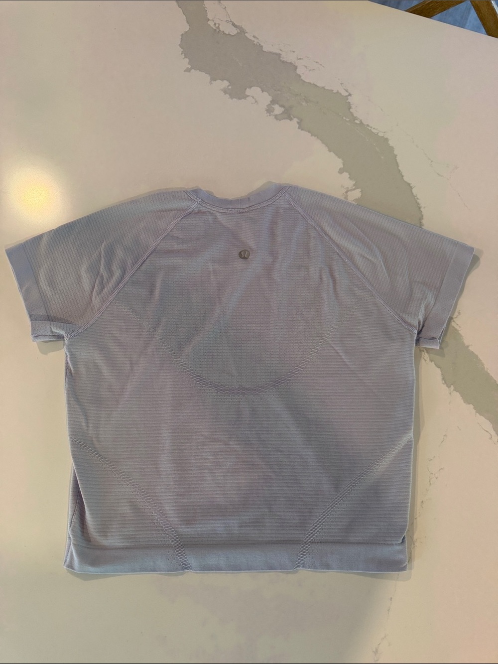 lululemon athletica Light Lavender Short Sleeve Tee